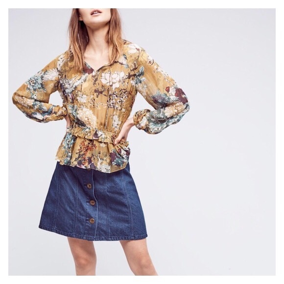 Hemant & Nandita ✨ Anthropologie Keystone Blouse - Picture 4 of 6